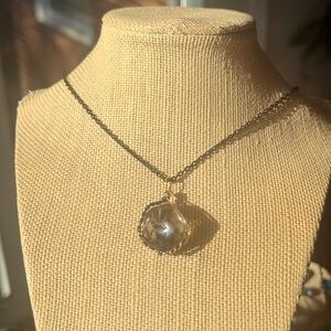 Tumbled Smokey Quartz stone crystal necklace